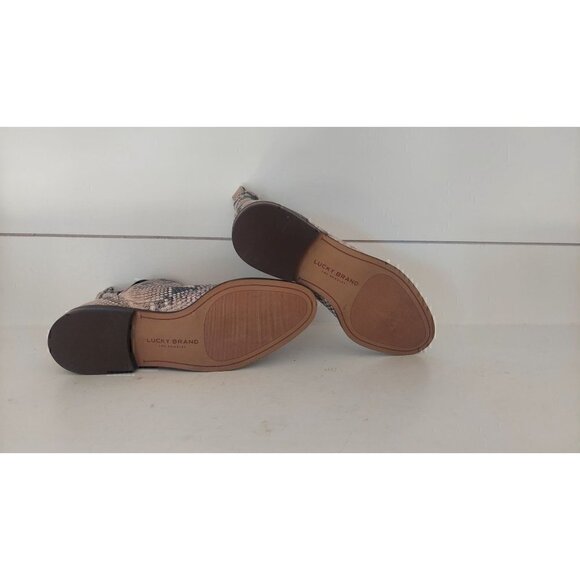 Lucky Brand Haylia Leather Snake Print Chelsea Boot/NWOB, Size 6.5M - Picture 7 of 9